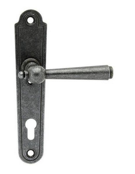 Kování bezpečnostní REGEN klika/klika 72 mm vložka kované a rustikální K - Kliky, okenní a dveřní kování, panty Kování dveřní Kování dveřní kované, Rustico
